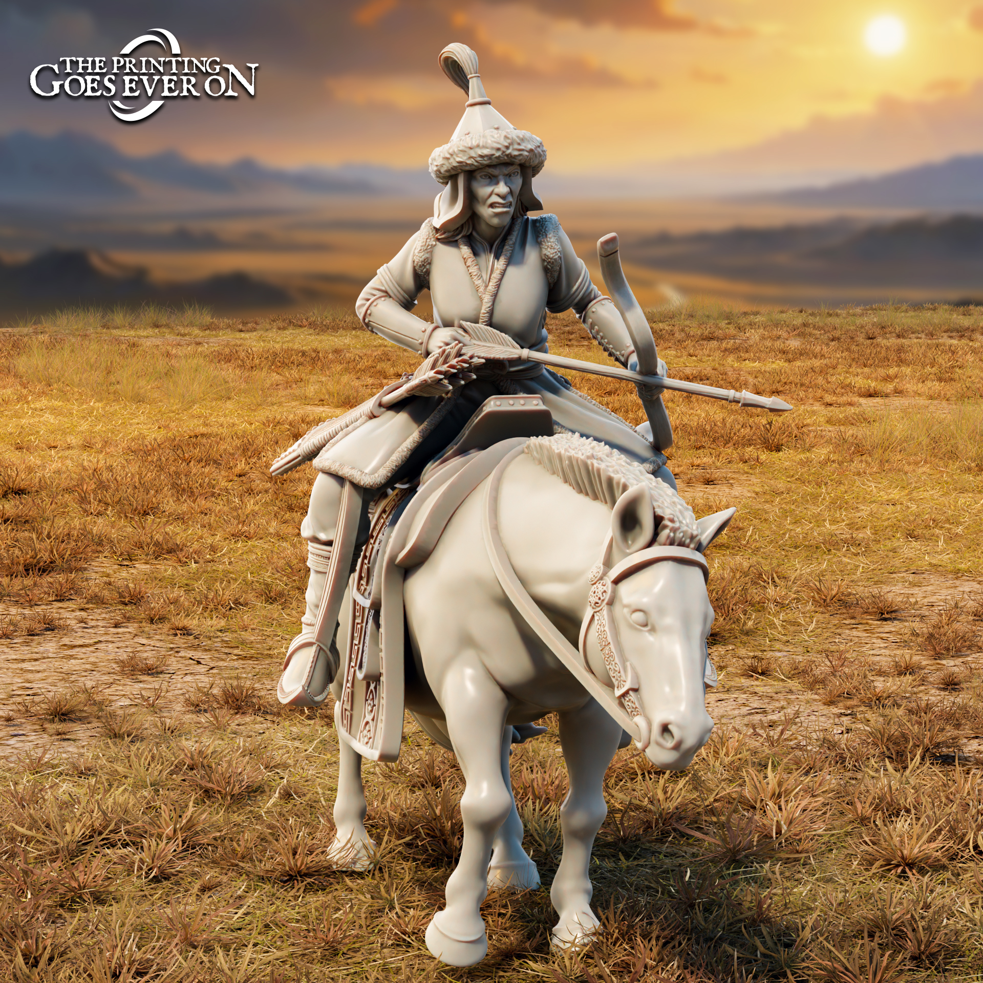 Golden Khanate Mounted Archer - C - Presupported